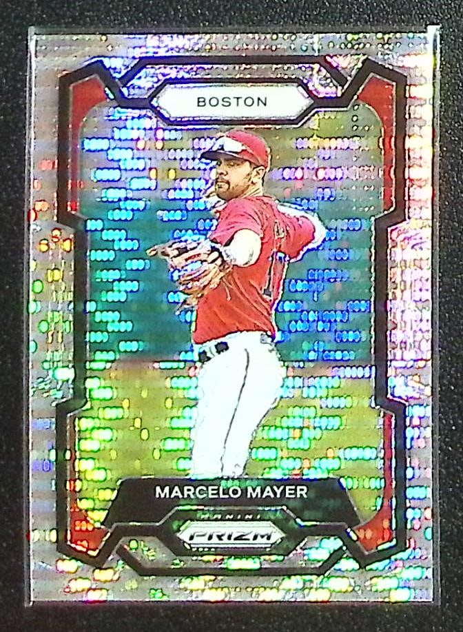 Marcelo Mayer Pulsar Prizm /499 2024 Panini Prizm #174 Boston Red Sox: Panini Baseball MLB Trading & Sports Cards, Sports Cards for Sale Near Me, Prizm, Mosaic, Select, SP, SSP, Auction Memorabilia Lots for Sale On Line, World Series & Hall of Fame Players