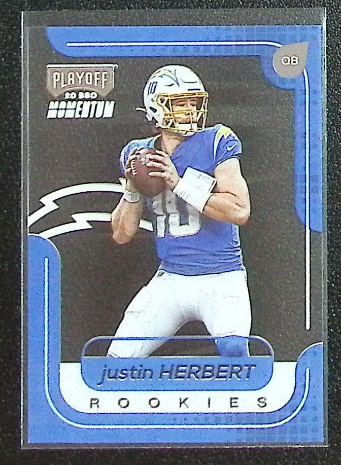 Justin Herbert Rookie Card Acetate 2020 Chronicles Playoff #M-3 Los Angeles Chargers: Panini Select, Prizm, Mosaic, Contenders, Zenith, Phoenix, Illusions, Absolute, Rookie NFL Sports Trading Cards, SP, SSP, Cards, Football Cards for Sale Near Me, Superbowl & Hall of Fame Player Cards,