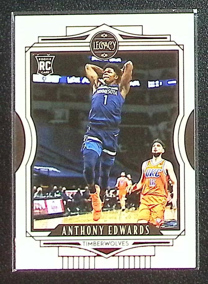 Anthony Edwards Rookie Card 2020-21 Chronicles Legacy #686 Minnesota Timberwolves: Panini Select, Prizm, Mosaic, Contenders, Revolution, Phoenix, NBA Hoops, Rookie NFL Sports Trading Cards, Silver, SP, SSP, Wave Prizms, Numbered Cards, Basketball sports Cards for Sale Near Me, NBA C