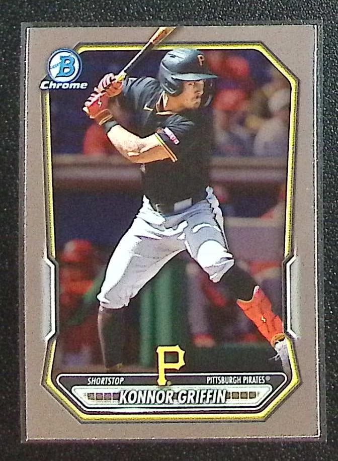 Konnor Griffin Chrome Prospects 2026 Bowman Chrome #BCP-92 Pittsburgh Pirates: Bowman Baseball MLB Trading & Sports Cards, Sports Cards for Sale Near Me, World Series & Hall of Fame Players, SP, SSP, Chrome, 1st Bowman, Auction Memorabilia Lots Sold On Line