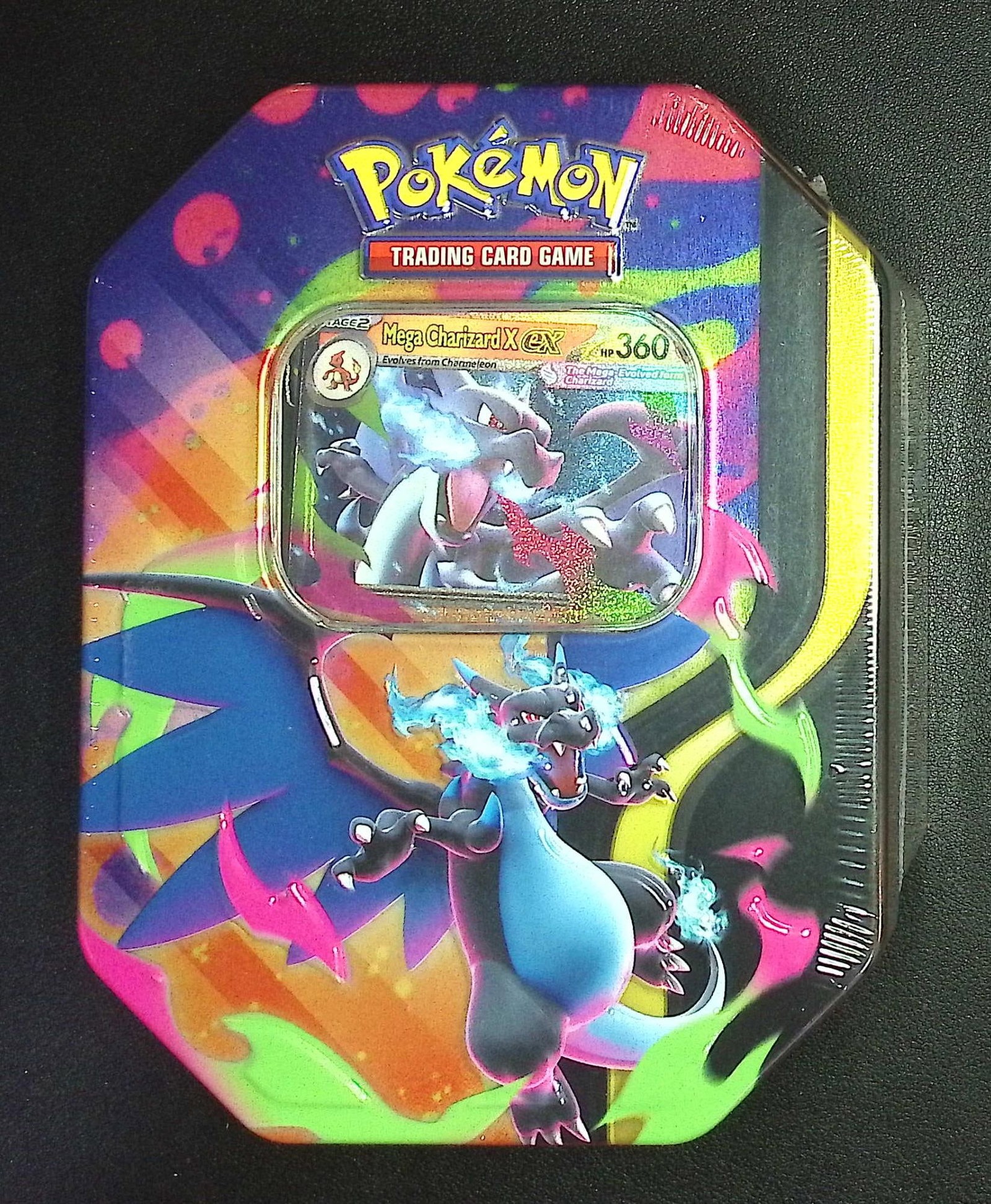 2025 Pokemon Mega Charizard Tin: 4 Booster Packs , 1 Foil Promo Mega Charizard X or Y ex Promo Card: Pokemon Trading Card Game Cards, Charizard, Pikachu, Mewto, EX, Referse Holo, Holo Rare Cards, Secret Rare Cards, Full Art Cards, Evee, 3 Stars Ultra Rare Cards, Double Rare, Illustration Rare, Specia