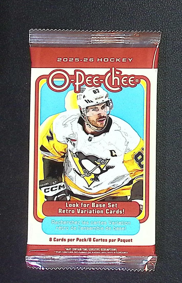 2025-'26 O Pee Chee Blaster Box Pack of Hockey Cards (1 of 1)