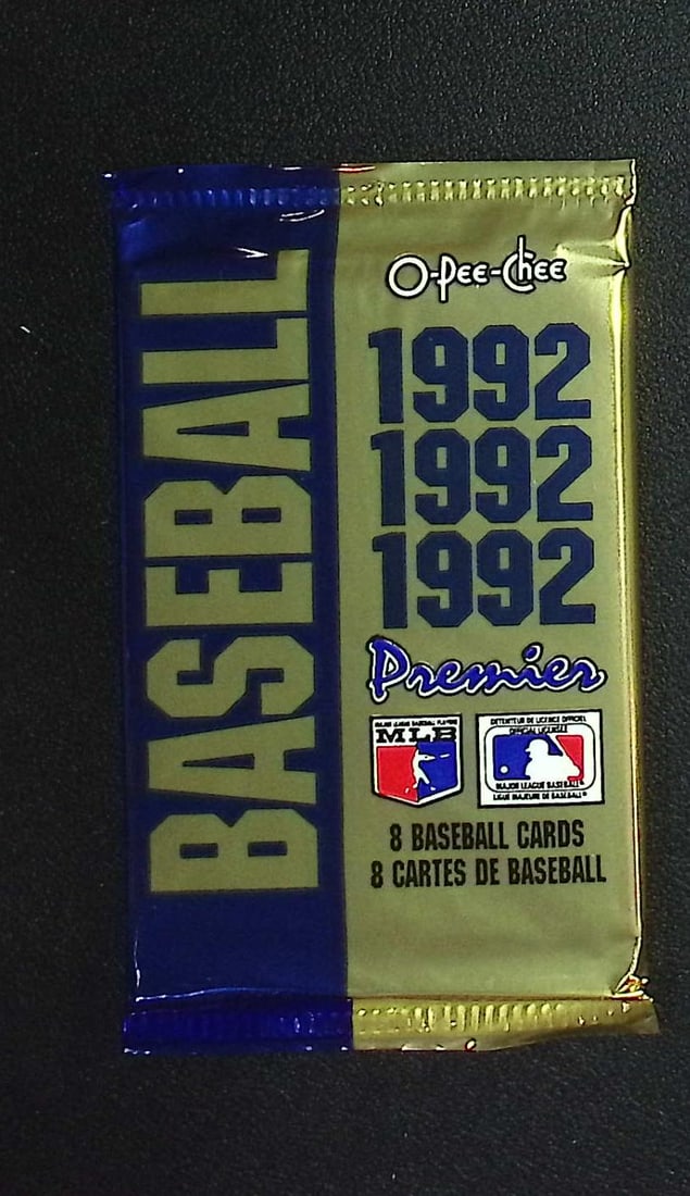 1992 O Pee Chee Premier Baseball Cards Retail Box Pack: O Pee Chee Vintage Baseball MLB Trading & Sports Cards, World Series & Hall of Fame Players, Old Sports Cards for Sale Near Me, Valuable Auction Memorabilia Lots For Sale On Line, Tony Gwynn, Rickey H