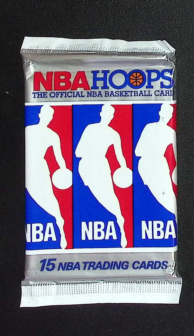 1990 NBA Hoops SERIES 1 Vintage Basketball Cards Retail Box Pack New Factory Sealed: Vintage Valuable Basketeball NBA Trading & Sports Cards Sold On Line, Michael Jordan, Chicago Bulls, David Robinson Rookie Card, Shawn Kemp Rookie Card, Magic Johnson, Larry Bird, Tim Hardaway RC, Old