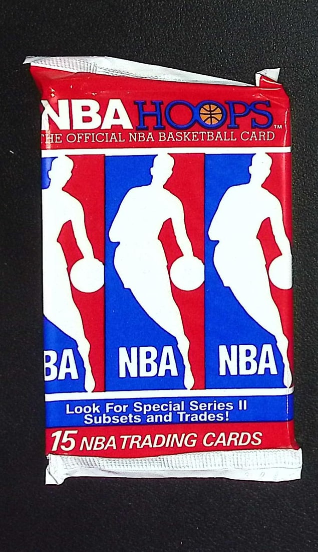 1990 NBA Hoops SERIES 2 Vintage Basketball Cards Retail Box Pack New Factory Sealed: Vintage Valuable Basketeball NBA Trading & Sports Cards Sold On Line, Michael Jordan, Chicago Bulls, David Robinson Rookie Card, Shawn Kemp Rookie Card, Magic Johnson, Larry Bird, Tim Hardaway RC, Old