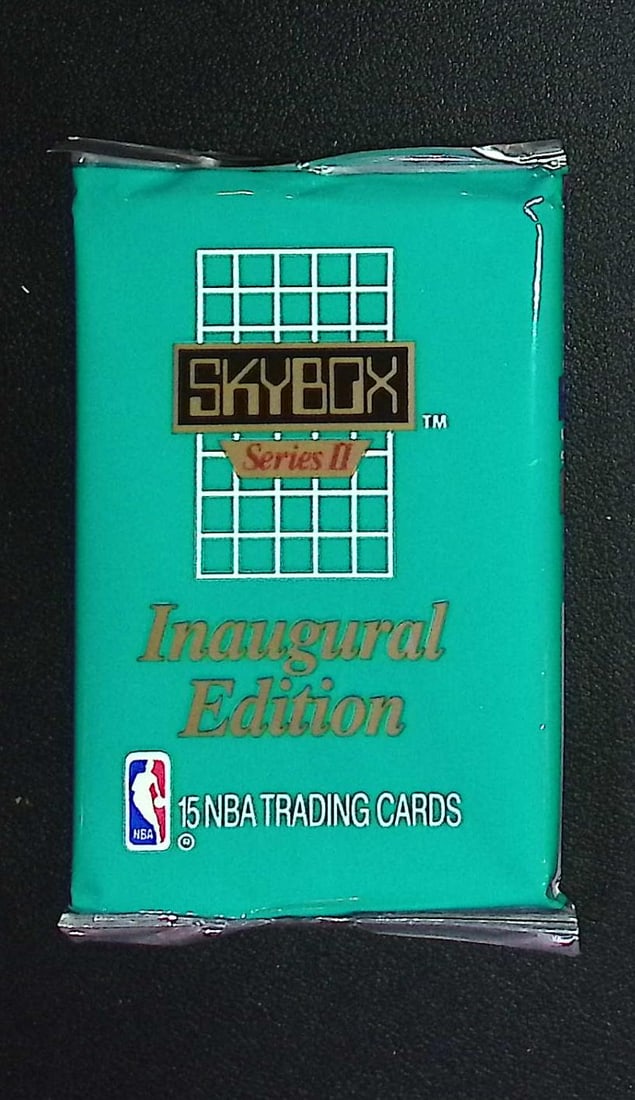 1990 Skybox SERIES 2 Innaugural Edition Basketball Vintage Basketball Retail Box Wax Pack: Vintage Valuable Basketeball NBA Trading & Sports Cards Sold On Line, Michael Jordan, Chicago Bulls, David Robinson Rookie Card, Shawn Kemp Rookie Card, Magic Johnson, Larry Bird, Tim Hardaway RC, Old
