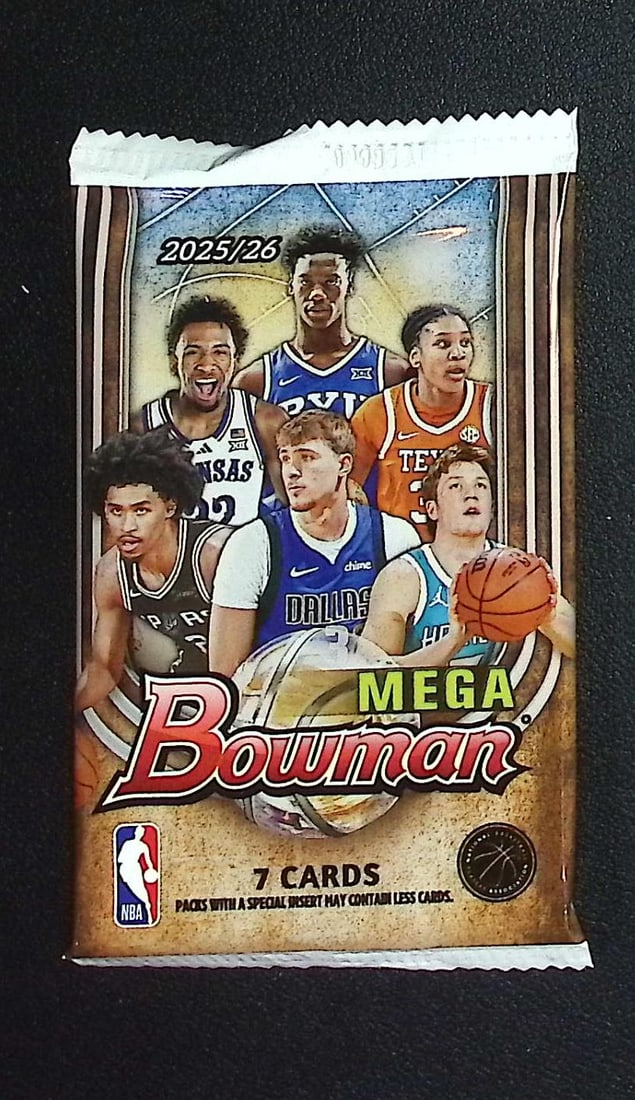 2025-26 Bowman Basketball Mega Box Pack - Cooper Flagg & Kon Knueppel Rookie Cards: Bowman Basketball NBA Trading & Sports Cards, Sports Cards for Sale Near Me, Champion and Hall of Fame Players, Auction Lots for Sale On Line
