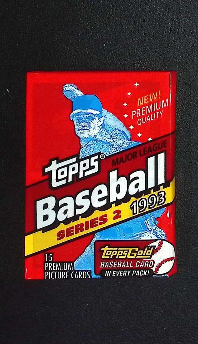 1993 Topps Vintage Series 2 Baseball Card Retail Box Wax Pack: Vintage Valuable Topps Baseball MLB Trading & Sports Cards, Robin Yount, George Brett, Rickey Henderson, Nolan Ryan, Old Sports Cards for Sale Near Me, World Series & hall of Fame Players, Auction Mem