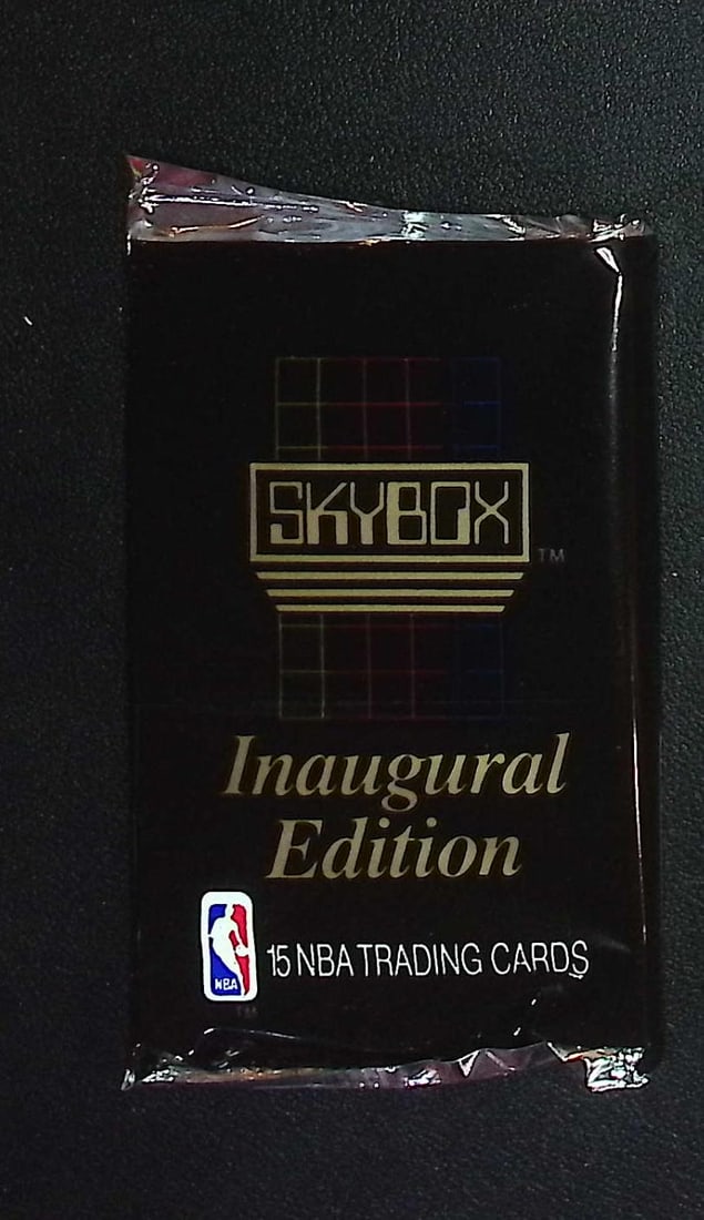 1990 Skybox SERIES 1 Innaugural Edition Basketball Vintage Basketball Retail Box Wax Pack: Vintage Valuable Basketeball NBA Trading & Sports Cards Sold On Line, Michael Jordan, Chicago Bulls, David Robinson Rookie Card, Shawn Kemp Rookie Card, Magic Johnson, Larry Bird, Tim Hardaway RC, Old