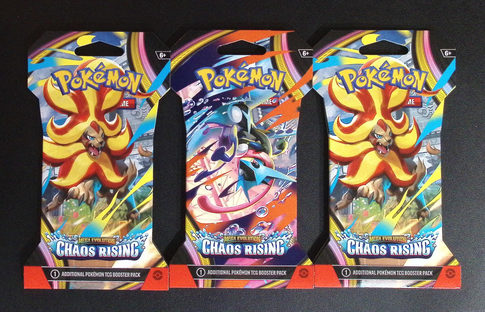 3 COUNT: 2026 Pokemon Chaos Rising Sleeved Booster Packs (1 of 1)