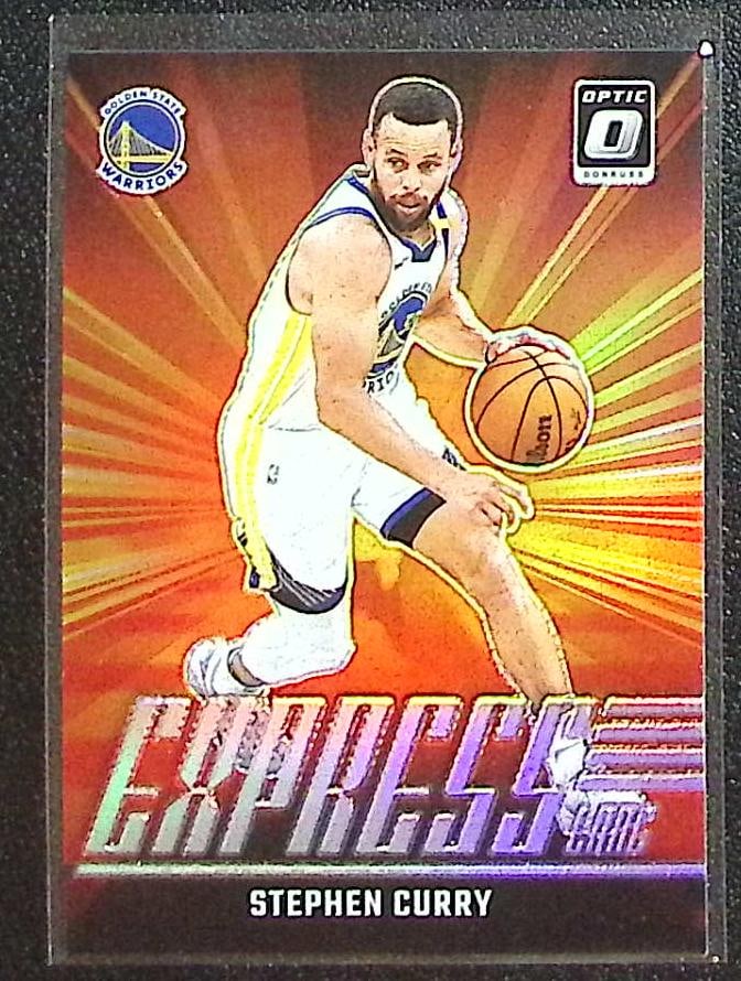 Stephen Curry Express Lane Holo Prizm 2024-25 Donruss Optic #13 Golden State Warriors (1 of 2)