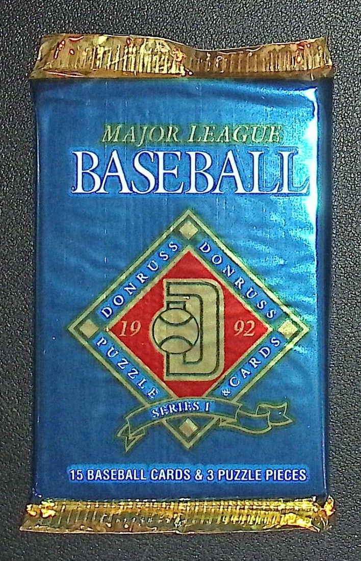 1992 Donruss Vintage Series 1 Baseball Card Retail Box Wax Pack: Vintage Valuable Donruss Baseball MLB Trading & Sports Cards, Robin Yount, George Brett, Rickey Henderson, Nolan Ryan, Old Sports Cards for Sale Near Me, World Series & hall of Fame Players, Auction M
