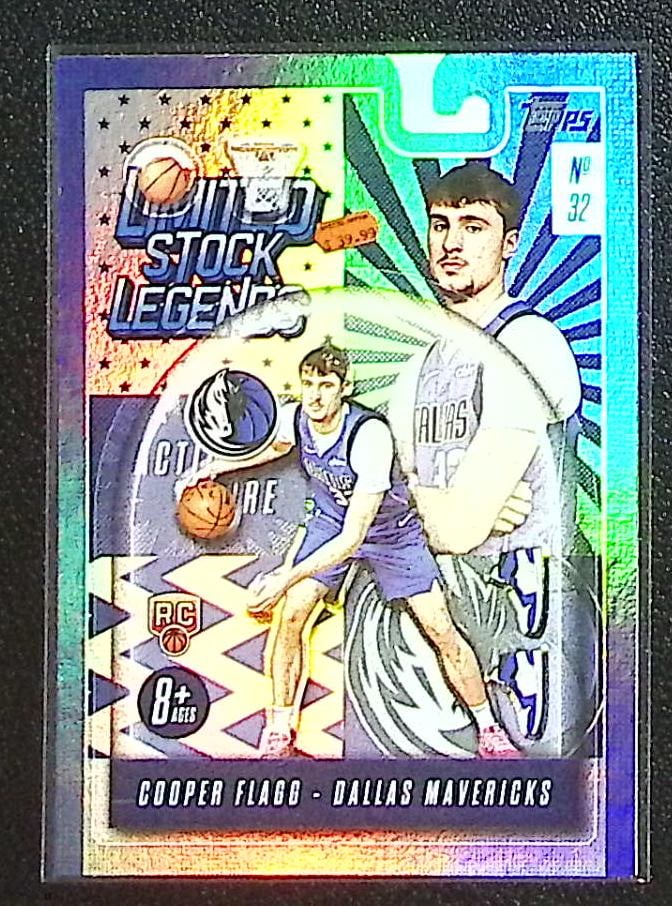 Cooper Flagg Rookie Card Limited Stock Legends 2025-26 Topps #LST-1 Mavericks: Topps Basketball NBA Trading & Sports Cards, Sports Cards for Sale Near Me, Chrome, Refractor, SP, SSP, Valuable Auction Memorabilia Lots Sold On Line, NBA Championship & Hall of Fame Player Cards