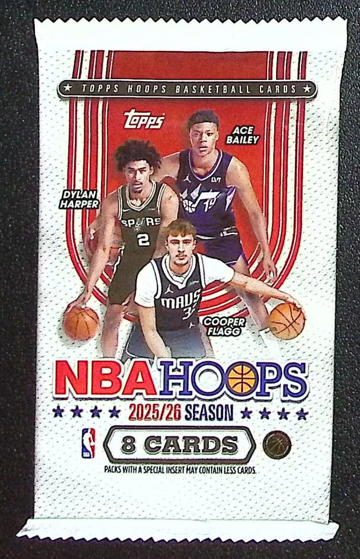 2025 Topps NBA Hoops Basketball BLASTER BOX PACK: Cooper Flagg & Kon Kneuppel Rookie Cards: Cooper Flagg & Kon Kneuppel Rookie Cards. Topps Basketball NBA Trading & Sports Cards, Rookie Cards in this set are Cooper Flagg, Dylan Harper, Ace Bailey, V J Edgecombe, Kon Knueppel , Autographs, Si