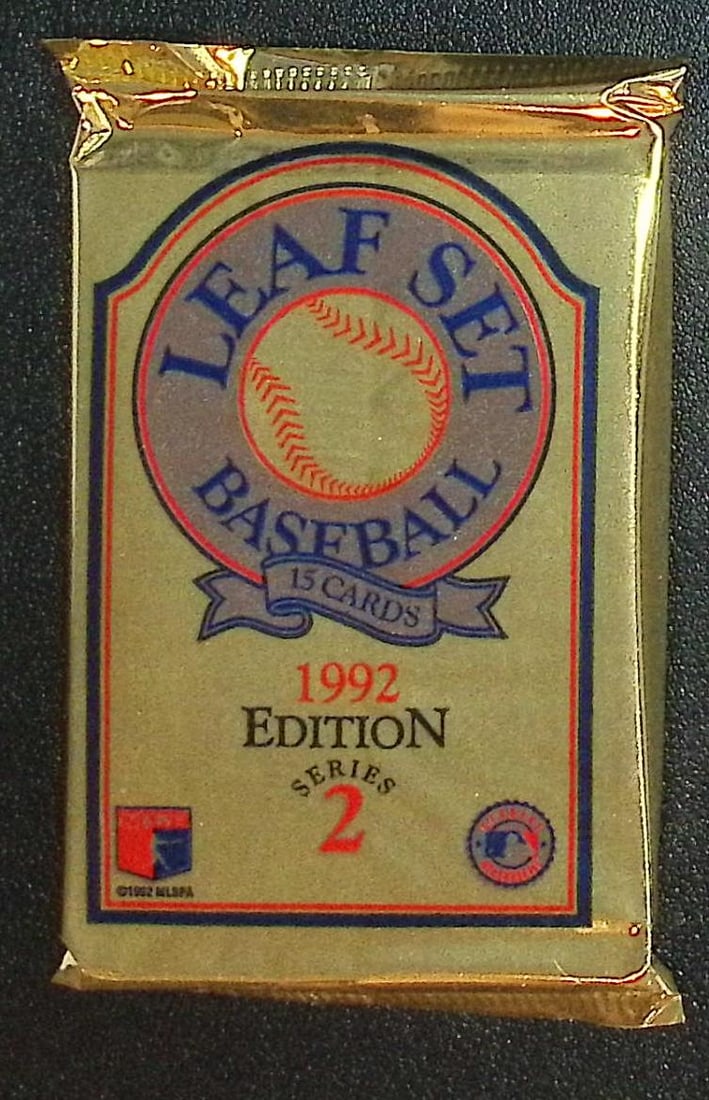 1992 Edition Vintage Leaf Set Series 2 Edition Baseball Retail Box Wax Pack (1 of 1)