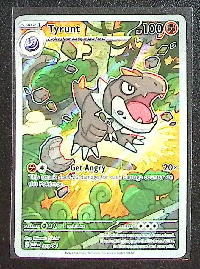 Pokemon Mega Evolution Perfect Order ETB Promo Tyrunt #70: Pokemon Trading Card Game Cards, Charizard, Pikachu, Mewtwo, Reverse Holo, Holo Rare, Secret Rare Cards, Full Art Cards, Eevee, Ultra Rare Card, Illustration Rare, Special Illustration Rare SIR