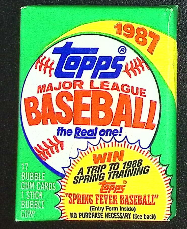 1987 Topps Series 1 Vintage Baseball Cards Retail Box Wax Pack Sports Card (1 of 1)
