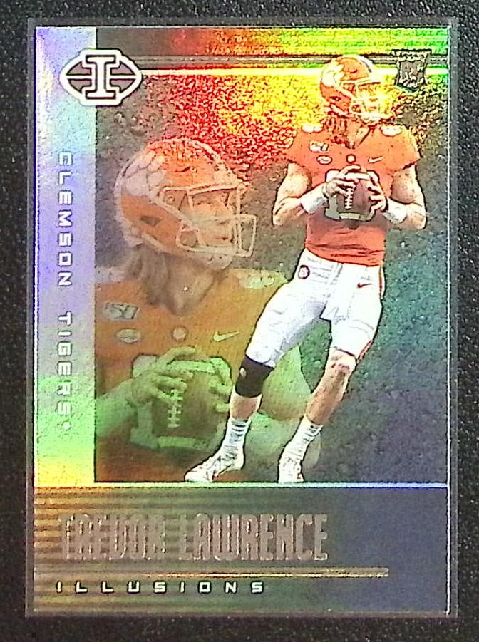 Trevor Lawrence Rookie Card 2021 Chronicles Illusions Draft Picks #101 Clemson Tigers: Panini Select, Prizm, Mosaic, Contenders, Zenith, Phoenix, Illusions, Absolute, Rookie NFL Sports Trading Cards, SP, SSP, Cards, Football Cards for Sale Near Me, Superbowl & Hall of Fame Player Cards,
