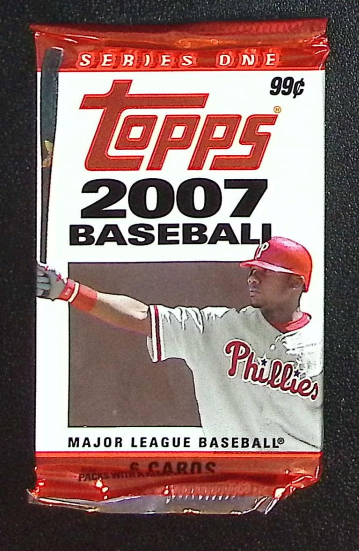 2007 Topps Series 1 Baseball Cards Retail Box Pack, MLB Trading Cards: Topps Series 1 Baseball MLB Trading & Sports Cards, Sports Cards for Sale Near Me, Auction Baseball Lots for Sale on Line, World Series & Hall of Fame Players