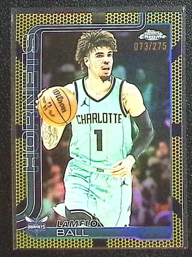 LaMelo Ball Yellow Basketball Refractor /275 2025-26 Topps Chrome #39 Hornets: Topps Chrome Basketball NBA Trading & Sports Cards, Sports Cards for Sale Near Me, Chrome, Refractor, SP, SSP, Valuable Auction Memorabilia Lots Sold On Line, NBA Championship & Hall of Fame Player Ca