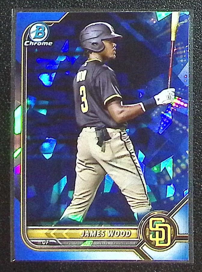 James Wood Prospects 2022 Bowman Chrome Sapphire #BCP-213 Padres, Nationals (1 of 2)