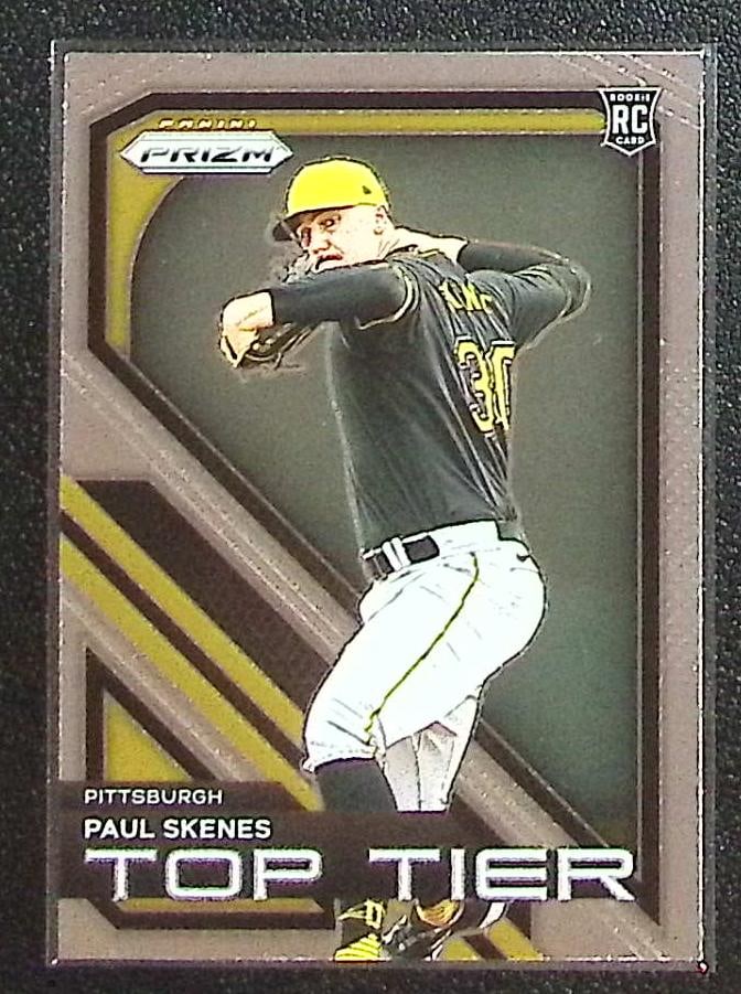 Paul Skenes Rookie Card Top Tier 2024 Panini Prizm #21 Pittsburgh Pirates: Panini Baseball MLB Trading & Sports Cards, Sports Cards for Sale Near Me, Prizm, Mosaic, Select, SP, SSP, Auction Memorabilia Lots for Sale On Line, World Series & Hall of Fame Players