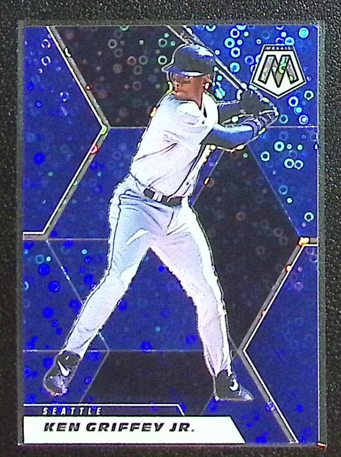 Ken Griffey Jr. Quick Pitch Prizm Blue /85 2021 Mosaic #162 Seattle Mariners: Panini Baseball MLB Trading & Sports Cards, Sports Cards for Sale Near Me, Prizm, Mosaic, Select, SP, SSP, Auction Memorabilia Lots for Sale On Line, World Series & Hall of Fame Players