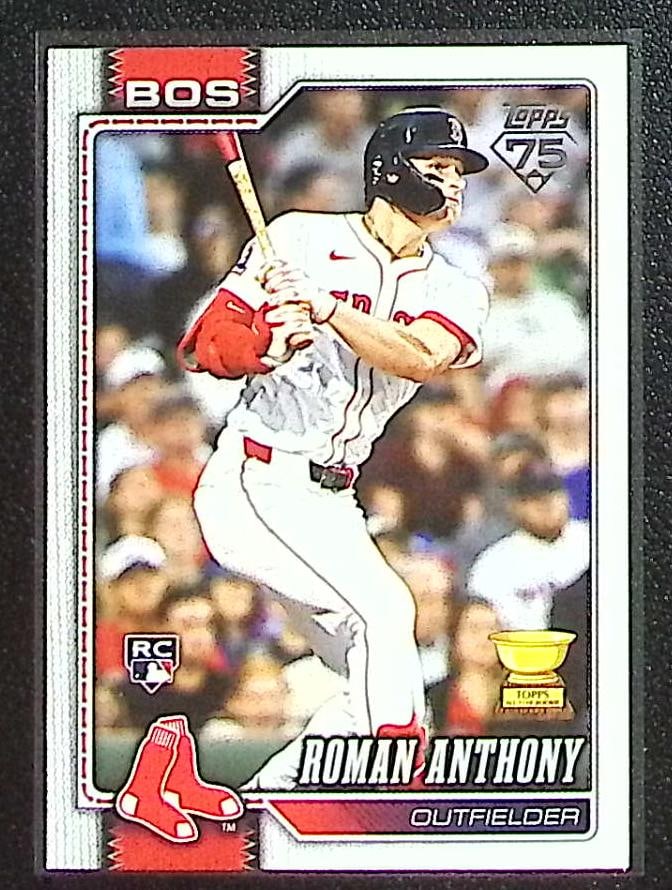 Roman Anthony Rookie Card 2026 Topps #189 Boston Red Sox: Topps Baseball MLB Trading & Sports Cards, Sports Cards for Sale Near Me, World Series & Hall of Fame Players Memorabilia, Refractors, X-Fractors, Numbered, SP, SSP, Valuable Auction Memorabilia Lots 