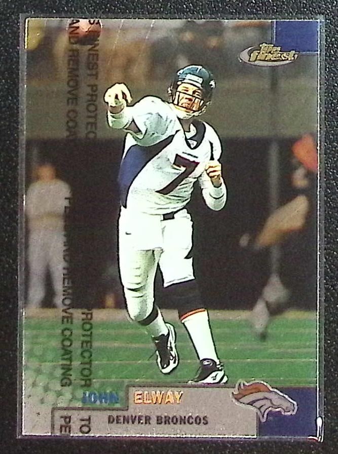 John Elway 1999 Topps Finest #124 Denver Broncos: Topps Football NFL Trading Sports Cards, Sports Cards for Sale Near Me, Super Bowl & Hall of Fame Player Cards, Resurgence, Composite, SP, SSP, Valuable Auction Memorabilia Lots For Sale On Line