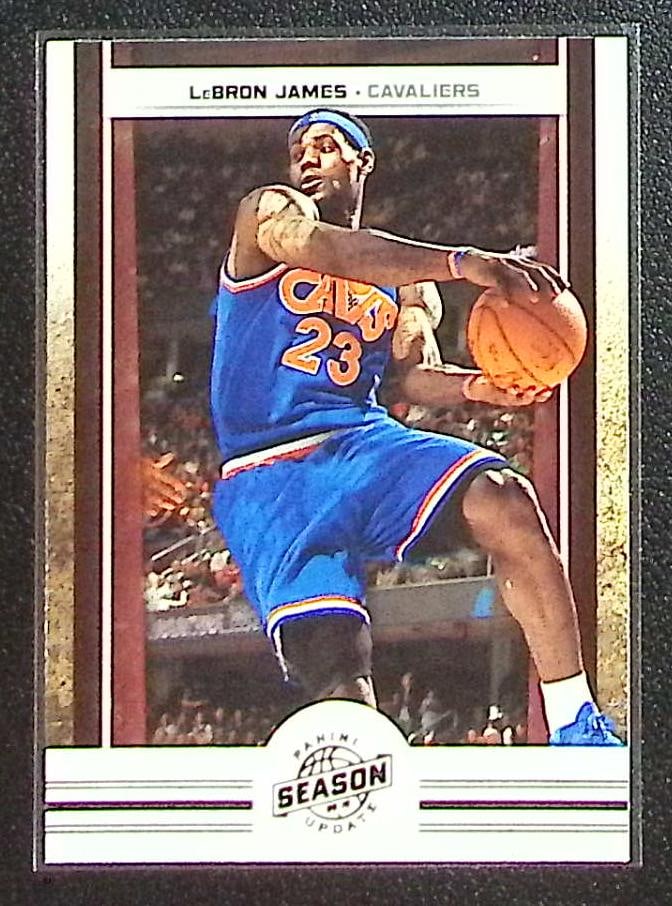 LeBron James 2009-10 Panini Season Update #82 Cleveland Cavaliers: Panini Select, Prizm, Mosaic, Contenders, Revolution, Phoenix, NBA Hoops, Rookie NFL Sports Trading Cards, Silver, SP, SSP, Wave Prizms, Numbered Cards, Basketball sports Cards for Sale Near Me, NBA C
