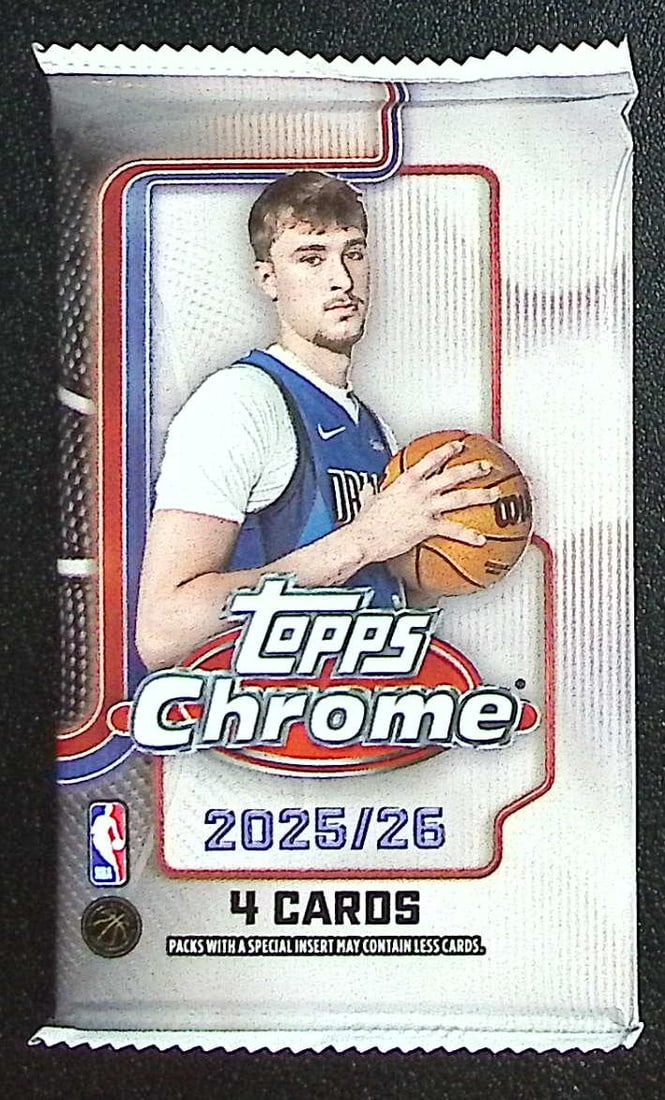 2025 Topps Chrome Basketball BLASTER BOX PACK - Cooper Flagg Rookie Card (1 of 1)