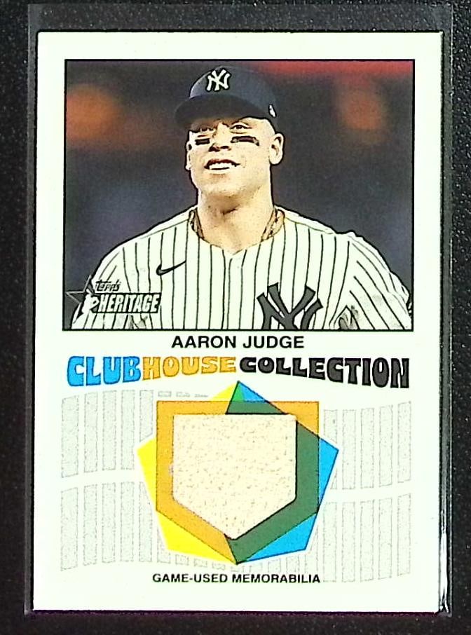 Aaron Judge Game Used Bat Patch 2026 Topps Heritage #CCR-AJ New York Yankees: Topps Baseball MLB Trading & Sports Cards, Sports Cards for Sale Near Me, World Series & Hall of Fame Players Memorabilia, Refractors, X-Fractors, Numbered, SP, SSP, Valuable Auction Memorabilia Lots 