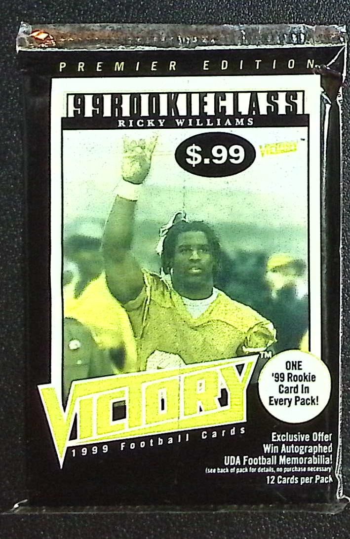 1999 Upper Deck Victory Premier Edition Vintage Football Card Retail Box Pack, NFL Trading Cards: Upper Deck Football NFL Trading & Sports Cards, Brett Favre Rookie Card, John Elway, Bo Jackson, Jerry Rice, Dan Marino, Deion Sanders, Old Sports Cards for Sale Near Me, Vintage Valuable Auction Comm