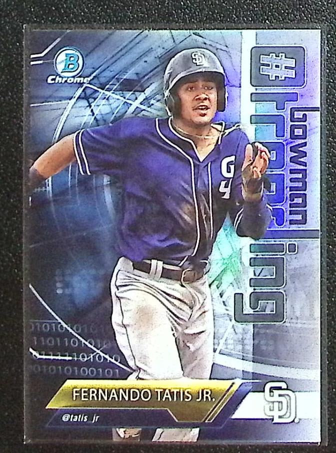 Fernando Tatis Jr. Prospects Hashtag Trending 2018 Bowman Chrome #FT Padres (1 of 2)