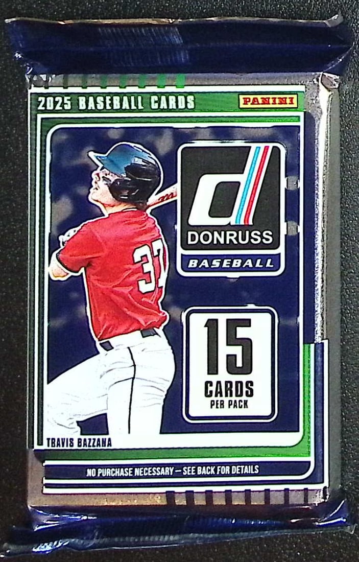 2025 Donruss Baseball Card Blaster Box Pack - Shock Parallels: Donruss Baseball MLB Trading Cards, Rookie Cards, Sports Cards for Sale Near Me, Hall of Fame & World Series Champion Players, Travis Bazzanna, Jake Misiorowski, Konnor Griffin, Bubba Chandler, Jesus 