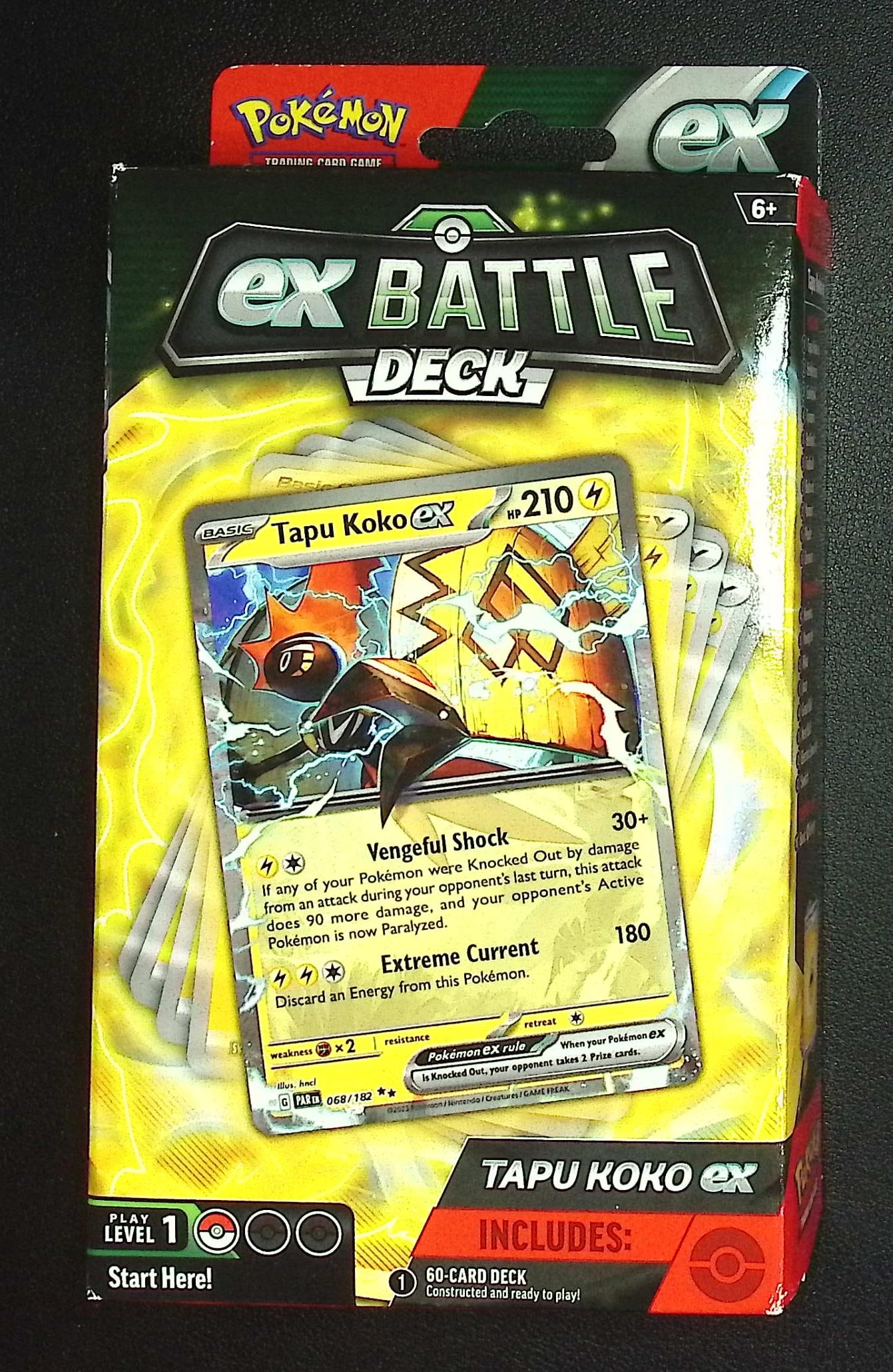2021 Pokemon ex Battle Deck Tapu Koko Hanger Box - Ready to Play 60 Card Deck (1 of 1)