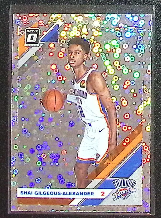 Shai Gilgeous-Alexander Fast Break Prizm 2019-20 Donruss Optic #113 OKC Thunder: Panini Select, Prizm, Mosaic, Contenders, Revolution, Phoenix, NBA Hoops, Rookie NFL Sports Trading Cards, Silver, SP, SSP, Wave Prizms, Numbered Cards, Basketball sports Cards for Sale Near Me, NBA C