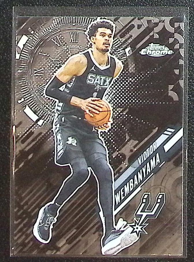 Victor Wembanyama Go Time 2025-26 Topps Chrome #GT-11 San Antonio Spurs: Topps Chrome Basketball NBA Trading & Sports Cards, Sports Cards for Sale Near Me, Chrome, Refractor, SP, SSP, Valuable Auction Memorabilia Lots Sold On Line, NBA Championship & Hall of Fame Player Ca