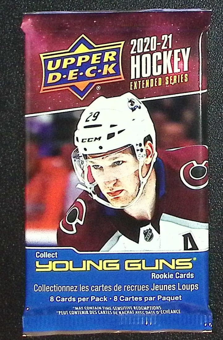 2020-21 Upper Deck Extended Series Hockey Card RETAIL BOX PACK Sports Cards: Upper Deck Hockey NHL Trading & Sports Cards, Sports Cards for Sale Near Me, Connor McDavid, Alex Ovechkin, Sidney Crosby, Nathan McKinnon, Stanley Cup & Hall of Fame Players, Auction Memorabilia Lots