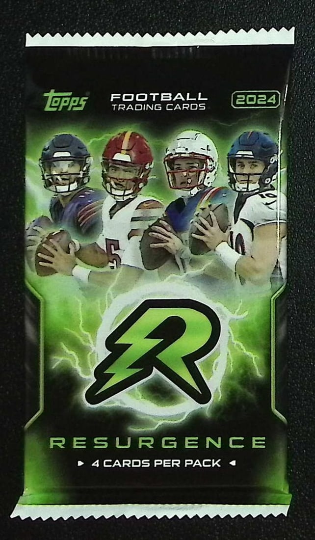 2024 Topps Resurgence Football Cards Blaster Box Pack - Drake Maye, Jayden Daniels Rookie Card: Topps Football NFL Trading & Sports Cards, Rookie Cards in this Set Are Drake Maye Jayden Daniels, Bo Nix, JJ McCarthy, Marvin Harrison Jr, Refractors, Prism Refractors, X-Fractors, Sports Cards for S