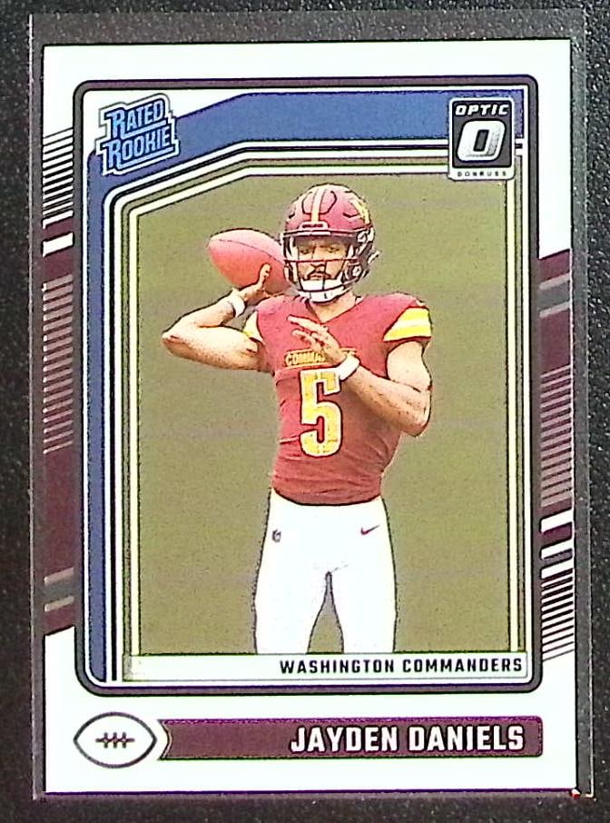 Jayden Daniels Rookie Card 2024 Donruss Optic #248 Washington Commanders (1 of 2)
