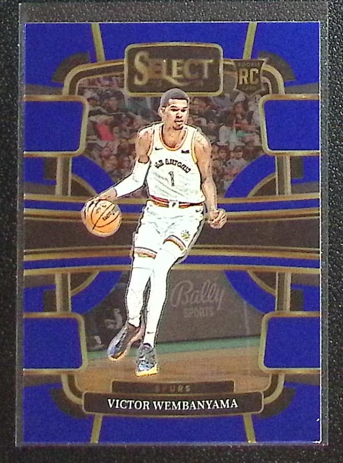 Victor Wembanyama Rookie Card 2023-24 Select #87 San Antonio Spurs: Panini Select, Prizm, Mosaic, Contenders, Revolution, Phoenix, NBA Hoops, Rookie NFL Sports Trading Cards, Silver, SP, SSP, Wave Prizms, Numbered Cards, Basketball sports Cards for Sale Near Me, NBA C