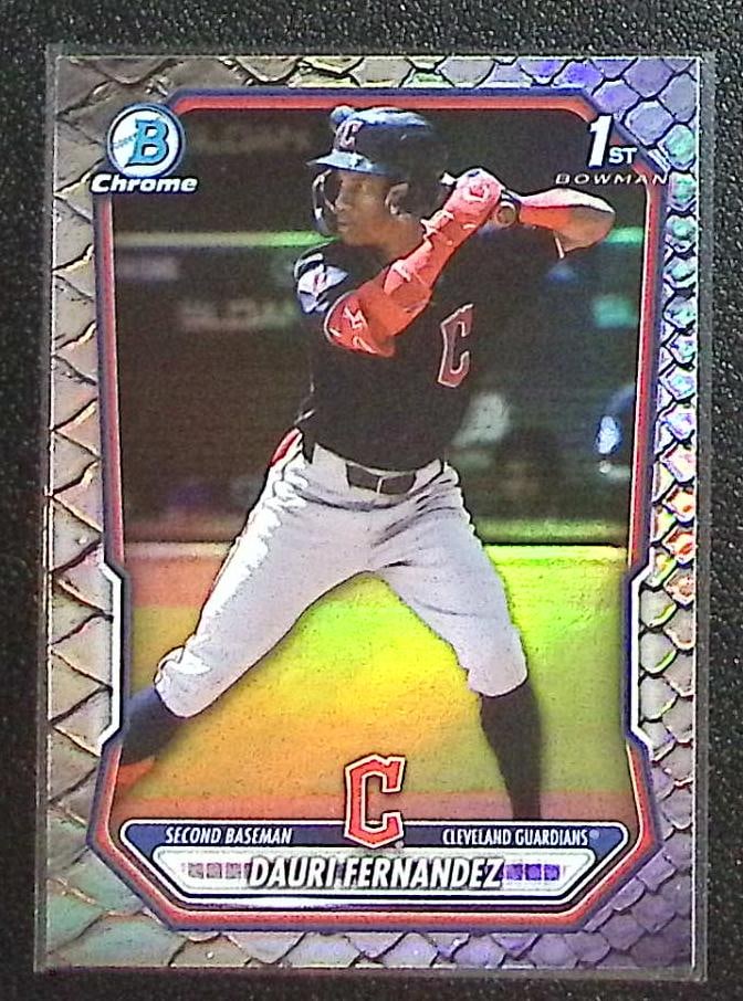 Dauri Fernandez 1st Bowman Reptilian Refractor 2026 Bowman Chrome #BCP-116 Guardians (1 of 2)