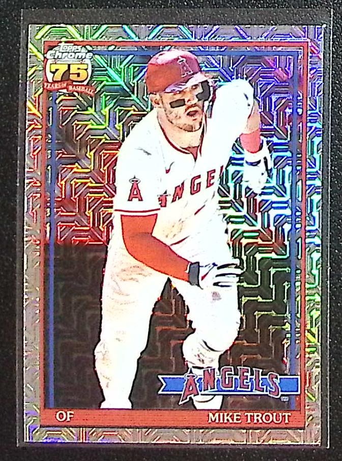 Mike Trout Silver Pack Mojo 2026 Topps Chrome #91C-42 Los Angeles Angels: Topps Baseball MLB Trading & Sports Cards, Sports Cards for Sale Near Me, World Series & Hall of Fame Players Memorabilia, Refractors, X-Fractors, Numbered, SP, SSP, Valuable Auction Memorabilia Lots 