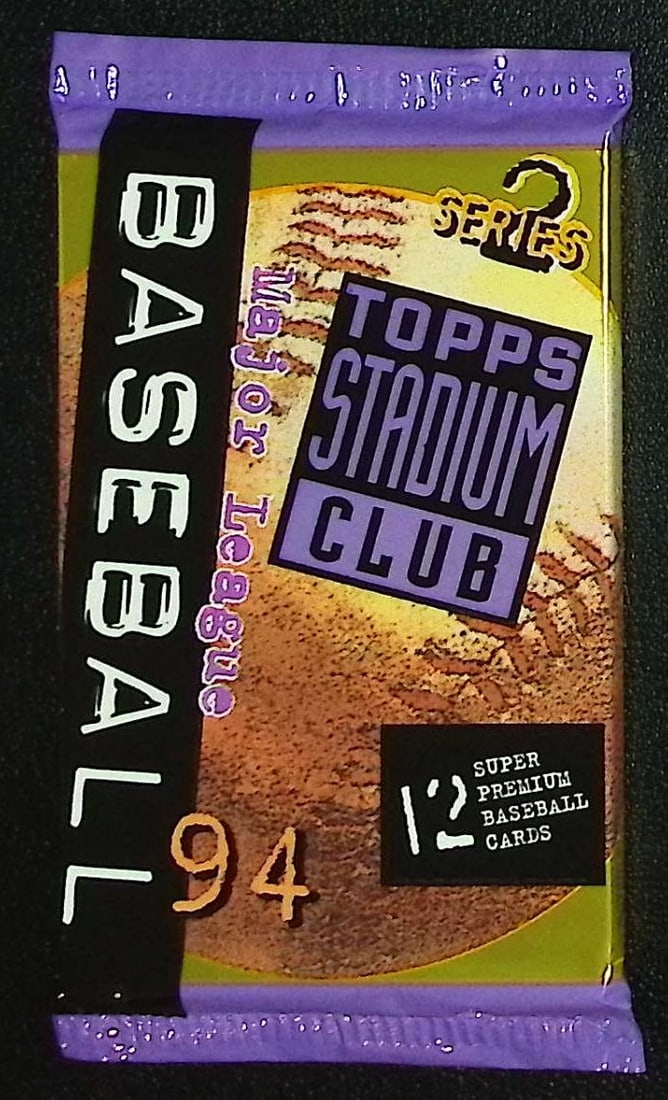 1994 Topps Stadium Club Series 2 Vintage Baseball Retail Box Wax Pack: Vintage Valuable Topps Baseball MLB Trading & Sports Cards, Robin Yount, George Brett, Rickey Henderson, Nolan Ryan, Old Sports Cards for Sale Near Me, World Series & hall of Fame Players, Auction Mem