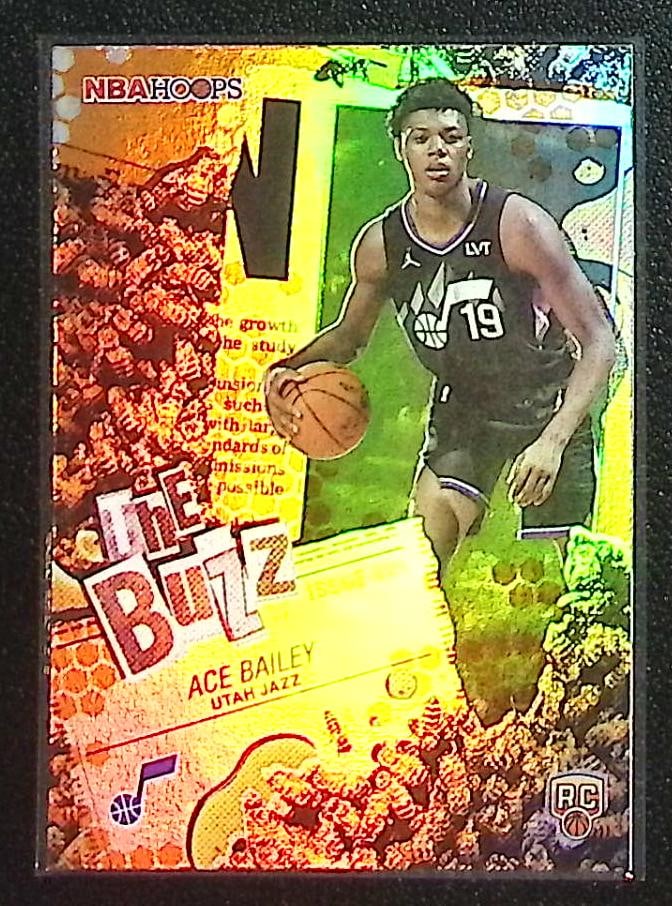 Ace Bailey Rookie Card The Buzz Orange 2025-26 Topps NBA Hoops #TB-5 Utah Jazz: Topps Basketball NBA Trading & Sports Cards, Sports Cards for Sale Near Me, Chrome, Refractor, SP, SSP, Valuable Auction Memorabilia Lots Sold On Line, NBA Championship & Hall of Fame Player Cards