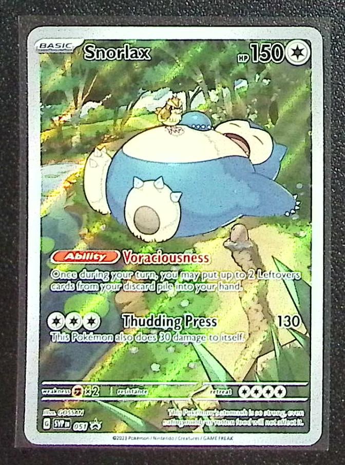 Pokemon Scarlet & Violet Promo 151 ETB Snorlax #51: Pokemon Trading Card Game Cards, Charizard, Pikachu, Mewtwo, Reverse Holo, Holo Rare, Secret Rare Cards, Full Art Cards, Eevee, Ultra Rare Card, Illustration Rare, Special Illustration Rare SIR