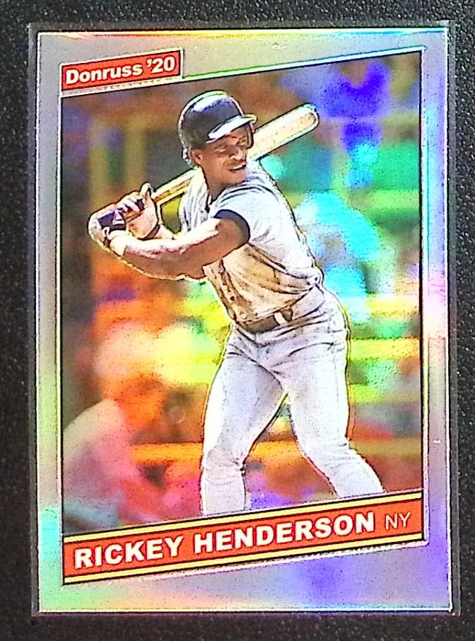 Rickey Henderson Holo Prizm Retro 2020 Donruss Optic #R86-4 Oakland Athletics: Panini Baseball MLB Trading & Sports Cards, Sports Cards for Sale Near Me, Prizm, Mosaic, Select, SP, SSP, Auction Memorabilia Lots for Sale On Line, World Series & Hall of Fame Players
