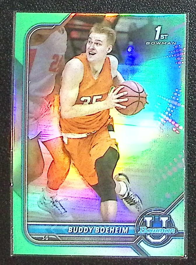 Buddy Boeheim 1st Bowman Green Refractor /250 2022 Bowman U Chrome #51 (1 of 2)