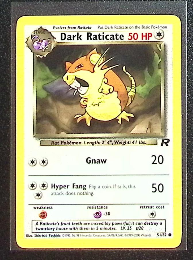 Pokemon Team Rocket Dark Raticate #51 (1 of 2)